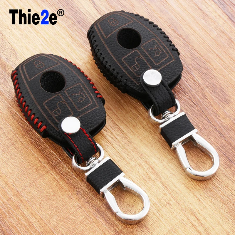 

LEATHER KEY REMOTE HOLDER CASE COVER FOR MERCEDES BENZ A B C E G R CL CLK E G GL M S SLK CLASS C180 C200 E260 E400 R350