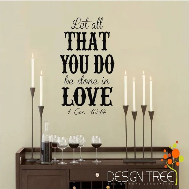 Vinyl wall quotes religious sayings scriptures home art decor decal-in