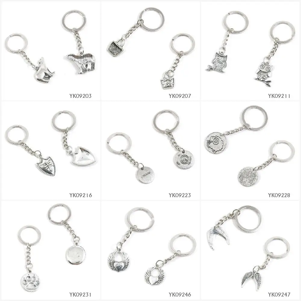 Металлический Античный Серебристый Брелок для ключей брелок кольцо полярный