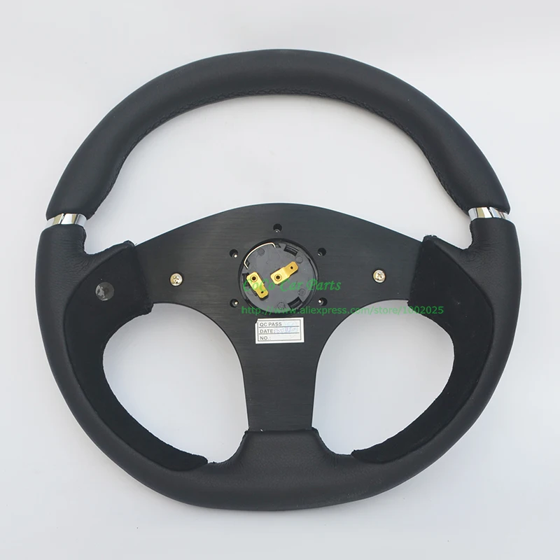 Универсальный Игровой руль кожаный Дрифтинг Автомобильный руль черный