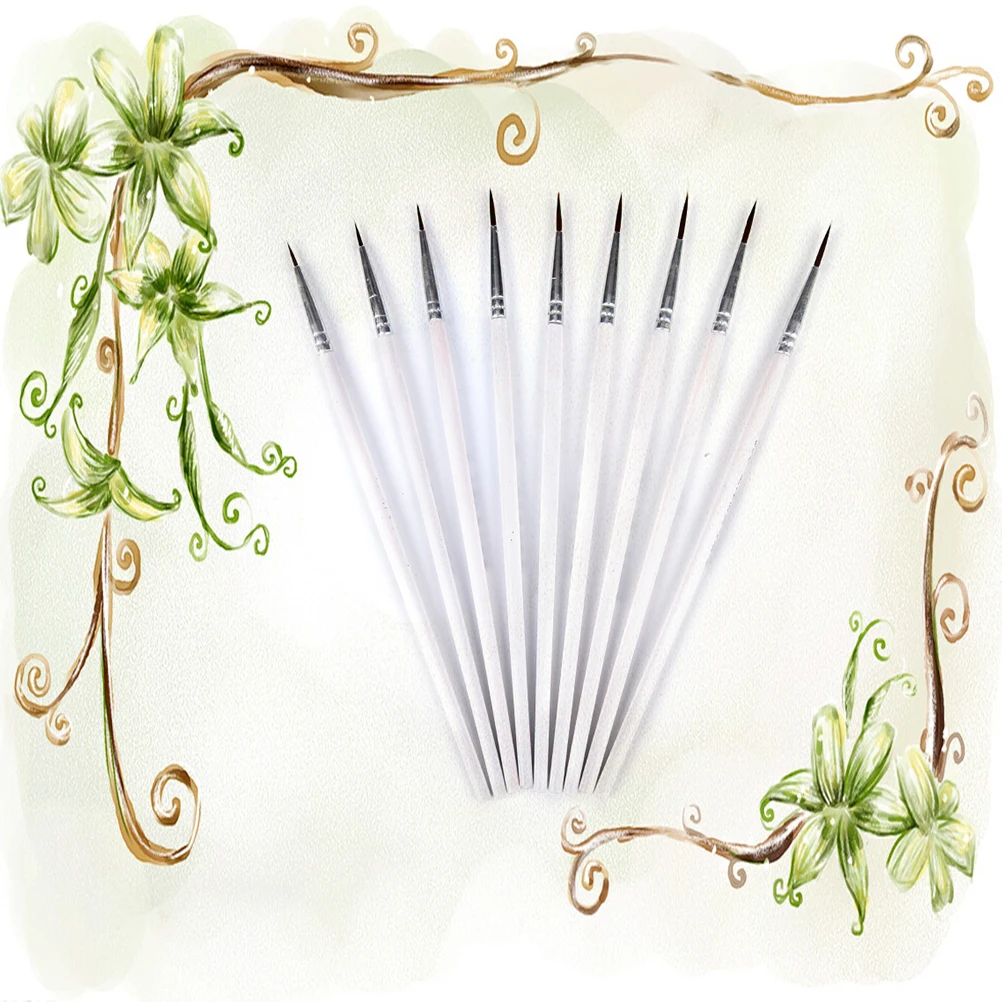 10 шт. тонкая ручка с крючком для рисования|paint brush|brush paint brushart brushes |