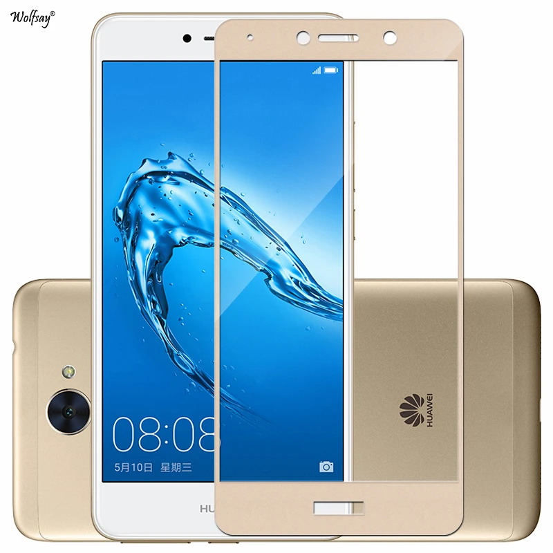 Wolfsay 1 шт. для стекла Huawei Y7 Prime Защитная пленка экрана из закаленного Enjoy 7 Plus с