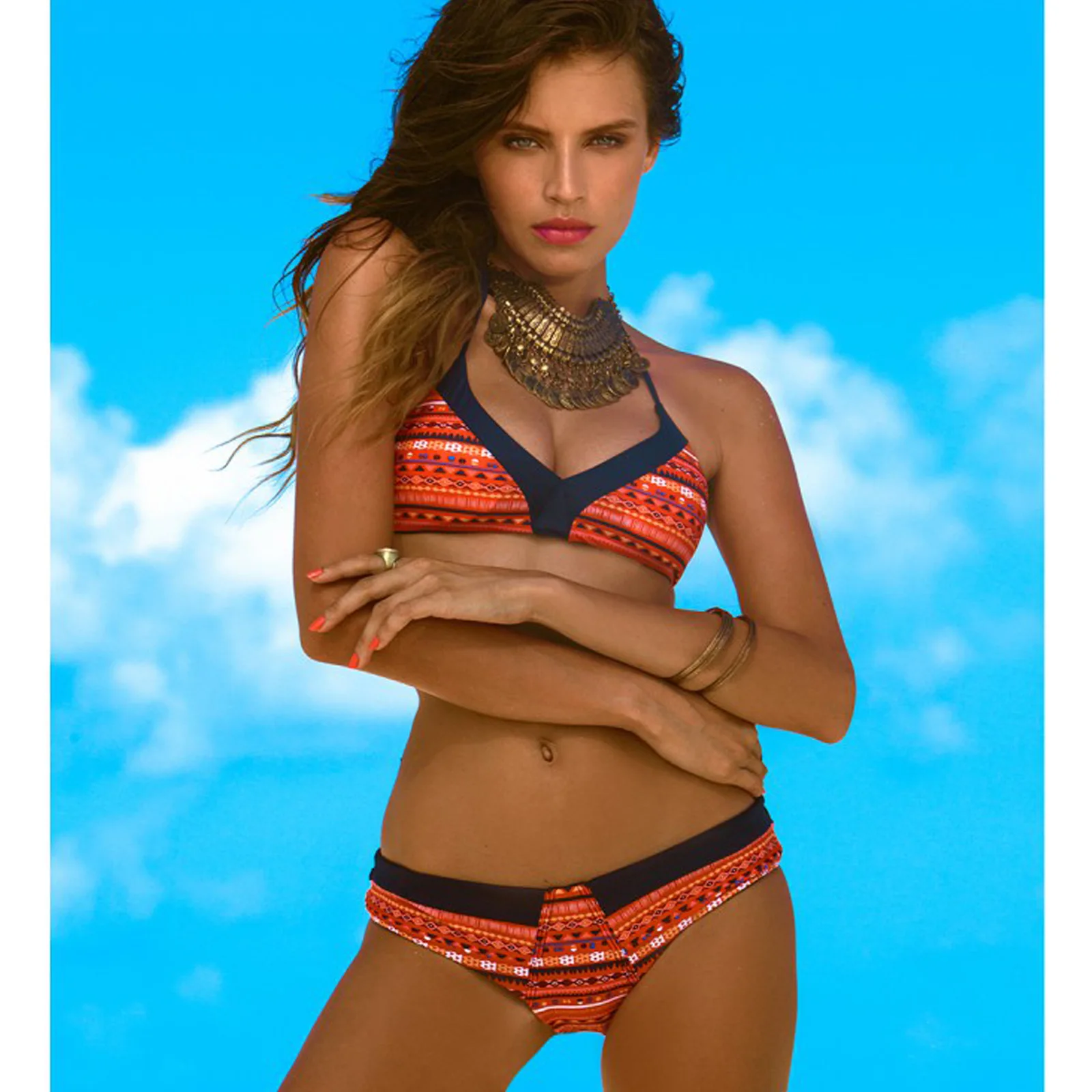 Female European And American Sexy Digital Printing Bikini Female European And American Sexy Digital Printing Bikini