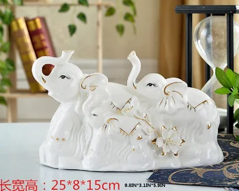 

Wedding gift ideas for a family of three living room TV cabinet Home Furnishing elephant elephant ornament craft orn