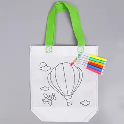 1 шт., Детский рисунок «сделай сам», цветная сумка для детей, обучение рисованию, игрушки с безопасными фломастеры для детских подарков
