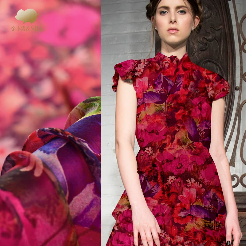 

135cm silk smooth fabric 5 mm light and thin silk fabric transparent breathable dress scarf silk tulle fabric cloth