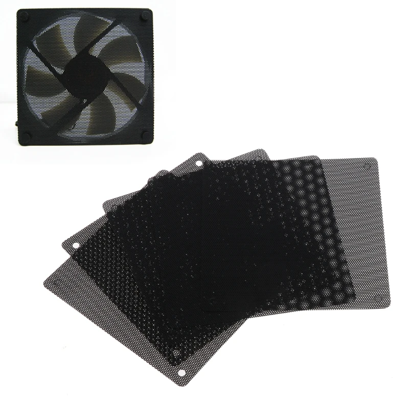 

5Pc Computer Mesh PVC Case Fan Dust Filter Dustproof Cover Chassis Dust Cover