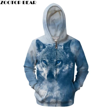 

Ink Wolf 3D Print Hoodies Men Women Tracksuit Summer Casual Long Sleeve Sweatshirt Pullover Zipper Coat Drop Ship ZOOTOP BEAR