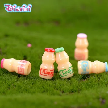 

5pcs Simulation Food Yogurt Bottles Miniature Pretend house play Kitchen Toys Dinner Tableware Doll House Accessories Kids gift