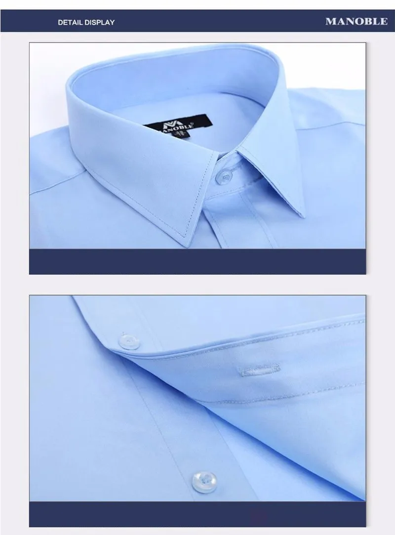 mens short sleeve white shirt High Quality 2021 Brands New Regular Fit Shirts for Men Business Long Sleeve Cufflink Cotton Solid Color Camisas De Hombre mens short sleeve dress shirts