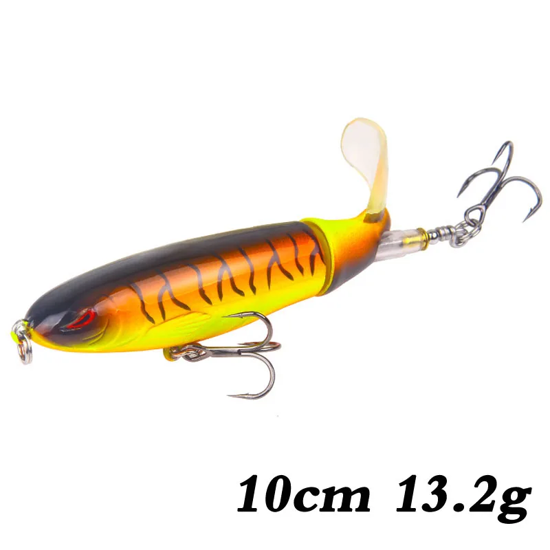 1 шт. Whopper Plopper 105 мм 17,2 г Искусственная верхняя водная рыболовная приманка вращающийся хвост воблеры профессиональные Поппер рыболовные снасти - Цвет: N2