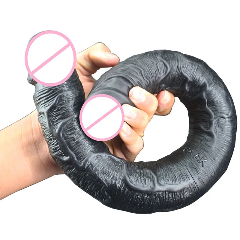 Big Huge Dildo 2 Heads Realistic Dildos Soft Flexible Long Penis Male Female Anal Plug Adult Sextoys Sex Product