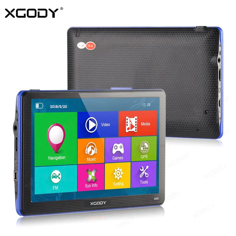 XGODY 886 7 Inch Car GPS Navigation Capacitive Screen Navigator Reversing font b Camera b font