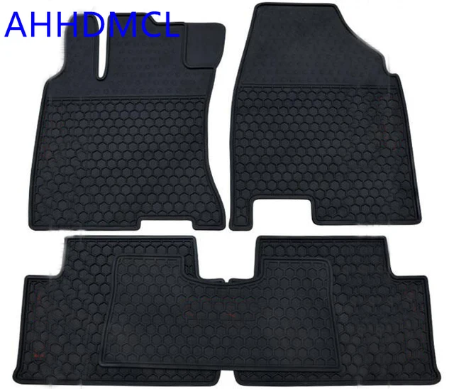 AHHDMCL Car Rubber Floor Mat Non Slip Mats Feet Rugs For Nissan Qashqai