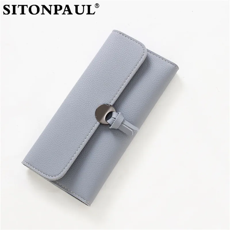 SITONPAUL Luxury Famous Women Wallet Designer Long Clutch Wallets High Quality Coin Purse Phone