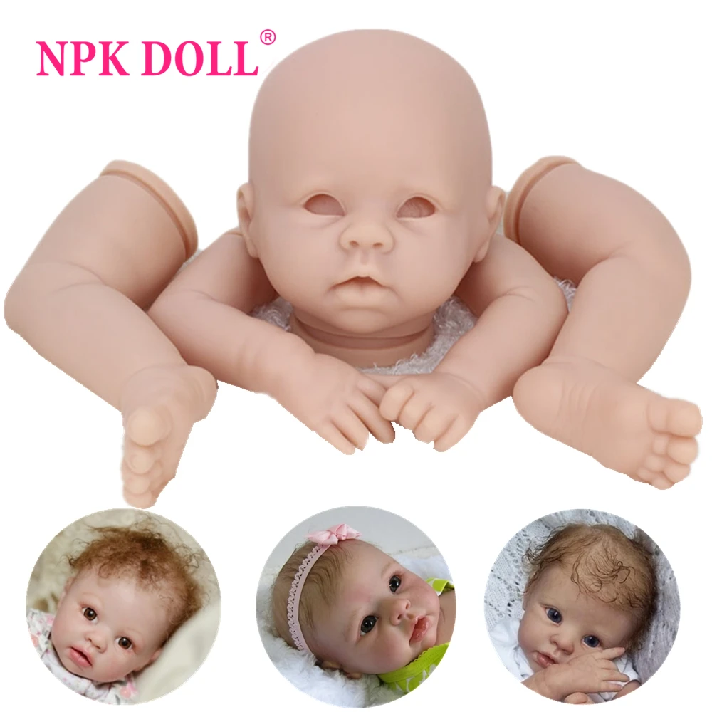 NPKDOLL 22 дюйма ручная работа Reborn Baby сделай сам Неокрашенная кукла наборы