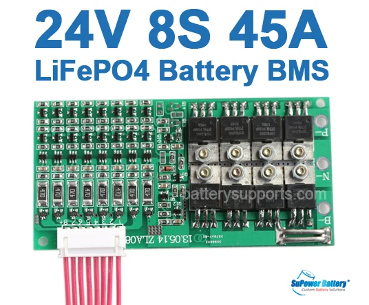 SuPower 8S 25 6 В x 8 24 29 2 в 45 а LiFePo4 LFP LiFe Battery BMS система управления балансировкой PCB Чип