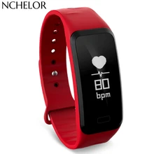 Smart band C1s Smart bracelet Heart rate blood pressure pedometer Smart Wristband Fitness bracelet Activity Tracker PK mi band 2