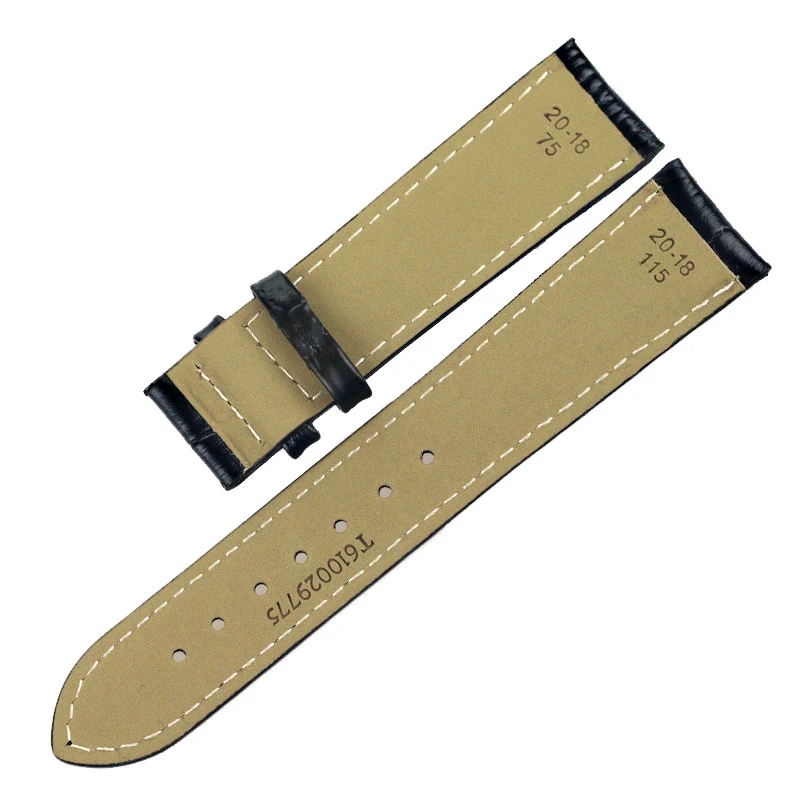 Женский ремешок ISUNZUN для часов Tissot Weisida 1853 T019.430 черный кожаный аксессуары ремешки