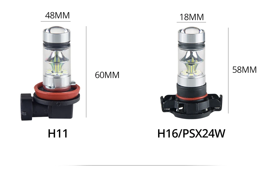 Aceersun Led H8 H11 H10 Fog light bulb 9006 HB3 9005 ATV H1 H3 1200LM 6500K 12V 24V  Car Driving Daytime Running Lamp motorcycle (10)