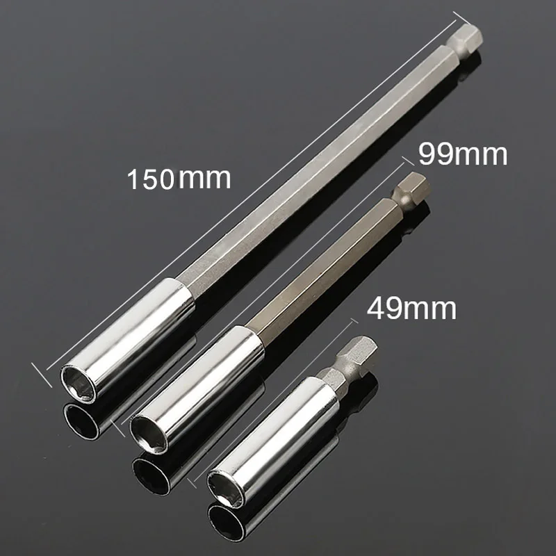 

Extend Socket Magnetic Bit Holder Set Extensions Repair Quick Change 1/4" Hex rod Shank Screwdriver Bit Tip Holder Hand Tool