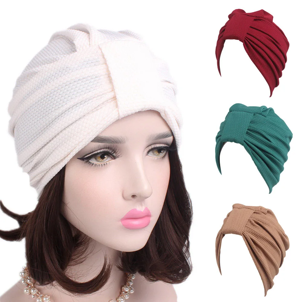 

Winter women Hat Beanie Scarf Turban Head Wrap Cap Cotton Casual Hat female Beanie Skullies gorro feminino Bonnet Touca