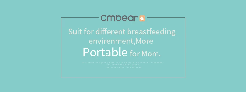 Cmbear Электрический молокоотсос USB BPA бесплатно с молочной бутылкой детское Грудное вскармливание 180 мл Грудное вскармливание молокоотсос для малышей