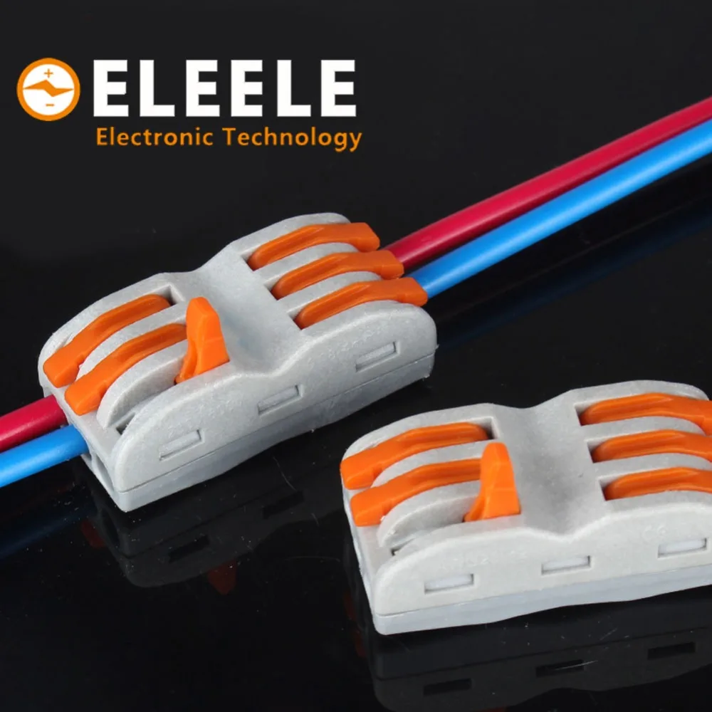 

Wago Type 2PCS Electrical Wiring Terminals Household Wire Connectors Fast Terminals For Connection Of Wires Lamps And Lanterns