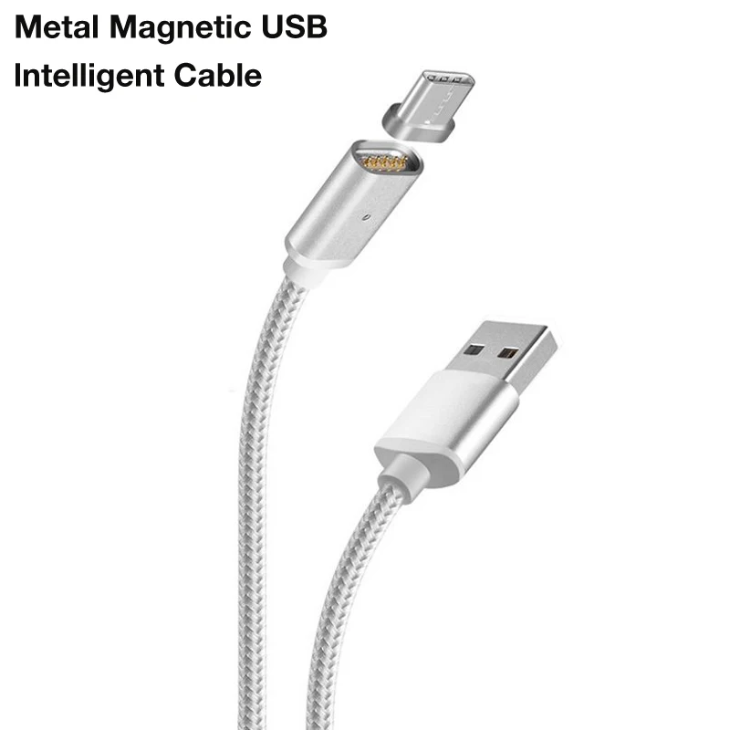 

Magnetic Nylon Braided Fast Charging Type-C Cable For HuaWei P30 Pro Mate 20 Pro nova 4e MAR-AL00 High Speed Fast Charging Cable