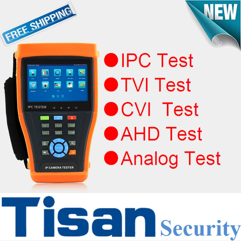 

New IP tester 8MP TVI CVI Camera Tester 5MP AHD Camera tester cctv tester for IP Camera with PoE I Security camera