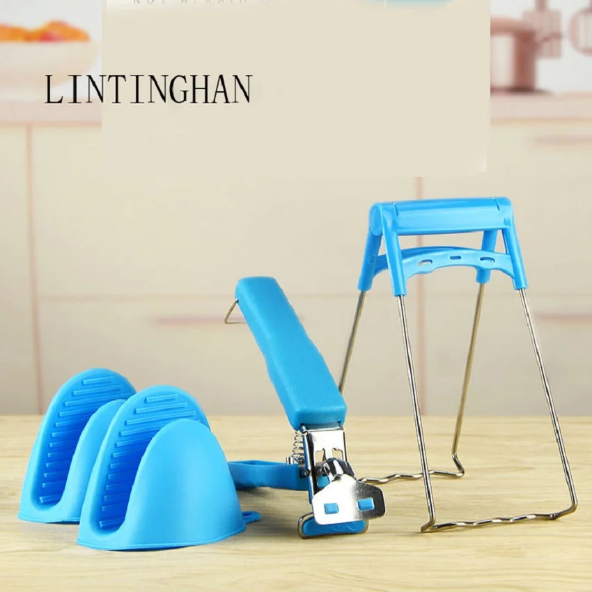 

Non-slip anti-scalding insulation silicone stainless steel bowl clip dish clip environmental protection silicone gloves clip