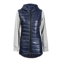feminine coat Casual Pockets Stitching long sleeves Hooded women's jackets Spring Autumn Slim Short thin jacket women red hooded design long sleeves stitching jumper