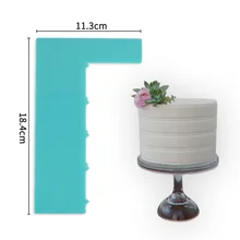 14 шт./лот) FDA высокое качество Пластиковые Вертикальные зубчатые Многослойные формы скребок для торта