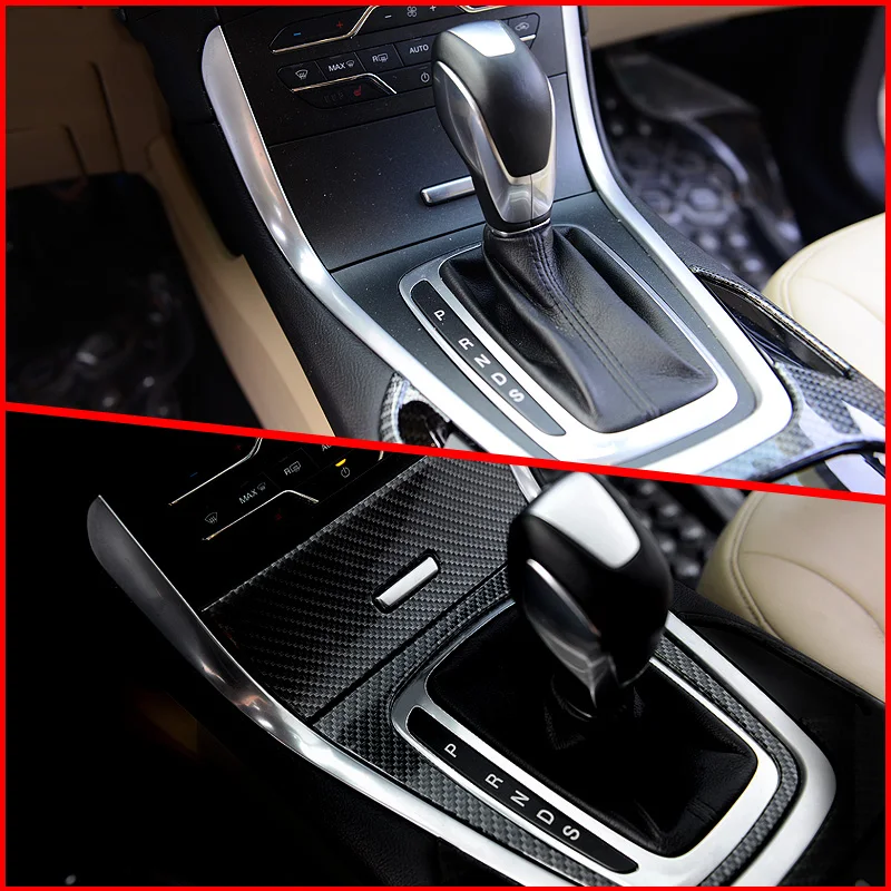 Углеродная крышка переключения передач ABS наклейка для Ford Edge аксессуары для стайлинга автомобилей