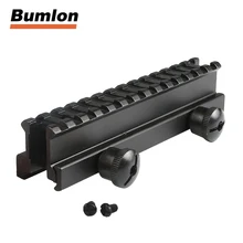 AR Riser база высокого профиля QD Крепление 20 мм Вивер-Пикатинни с 14 слотами для тактических охотничьих аксессуаров RL1-0015