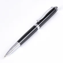 Duke рекламная ручка 0,7 мм Шариковые черные чернила для ручки средняя точка полностью металлические вращающиеся шариковые ручки для письма школьные офисные канцелярские принадлежности
