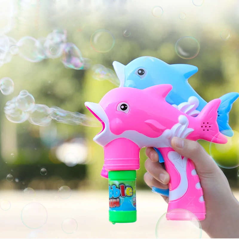 Safety summer liquid material supplement bubble machine gun water bubble bubble Electric toy