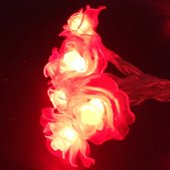 

YIYANG 4M 40 Roses Led String Garland Christmas Tree Rose Flower Fairy Light Luce Home Garden Party Outdoor Holiday Decoration