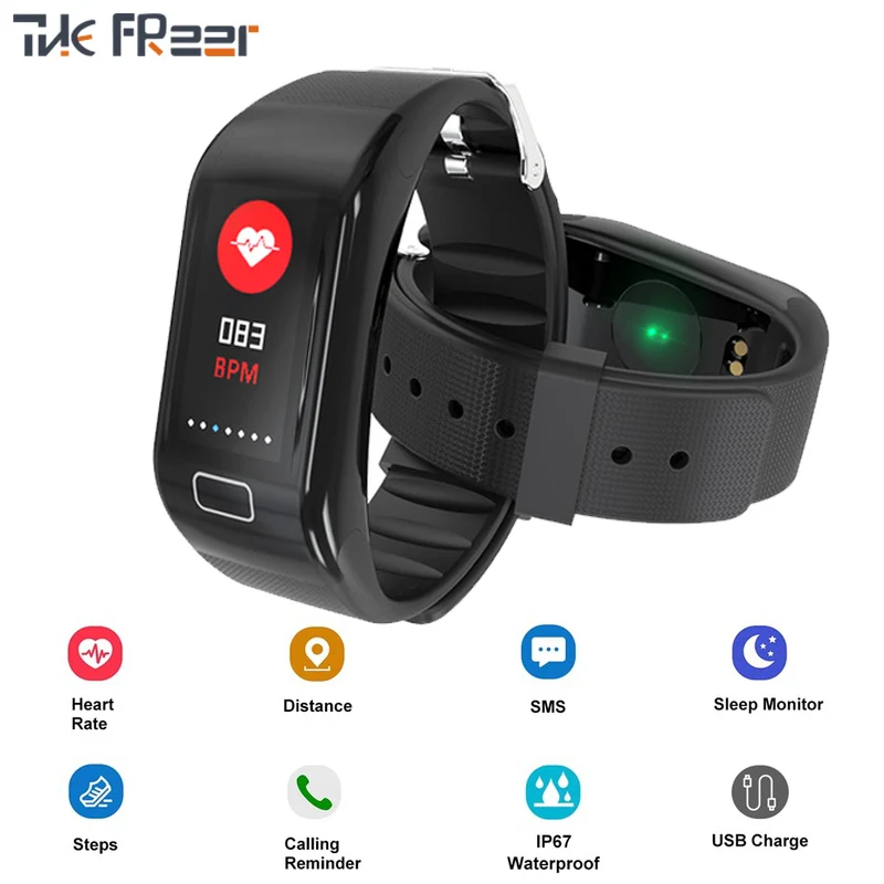 

2018 Luxury Watch Men Women Sports Smart Watch IP67 Waterproof Heart Rate Blood Pressure Blood Oxygen Monitoring Smart Bracelet