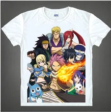 RTXBQU New Fashion T Shirts Tee Men Shirt Japanese Famous Anime T Shirt Fairy Tail