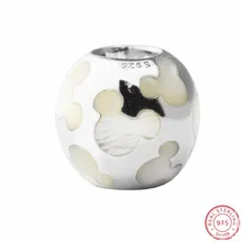 Desney перламутровые майки силуэты бусины для женщин ювелирные изделия в перламутр DIY Fit PANDORA талисманы Серебро 925 FL466