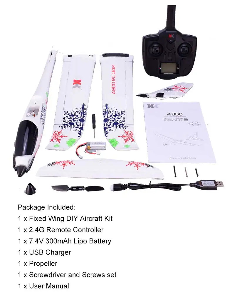 Оригинальный WLtoys XK A800 2 4G 5CH RC самолет с 3D/6G режимом 780 мм крыльев EPO