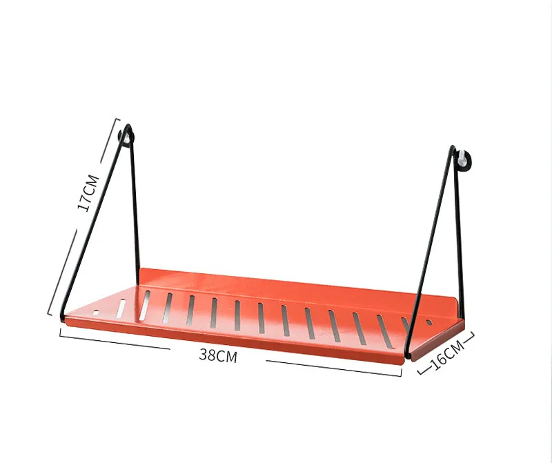 Скандинавские подвесные полки из кованого железа, настенные стеллажи для хранения, стеллажи, подставка, держатель для детской комнаты, украшение, Органайзер - Цвет: 3