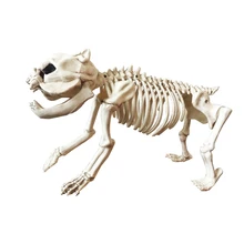 Скелет собаки пластиковые животные скелет кости жуткий дополнение к Хэллоуин украшения