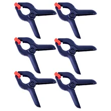 Best 6 шт. 3.5 дюймов черный Пластик Нейлон Весна Зажимы набор для Деревообработка Бумага фото фон Задний план Зажимы DIY Инструменты