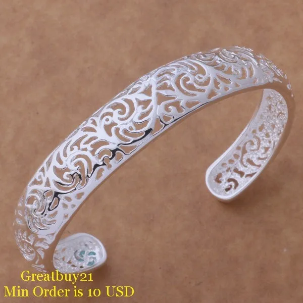 Femme Pulsera, изысканный открытый браслет, 925, Женские Ювелирные изделия из серебра высокого качества, манжета, браслет, бижутерия