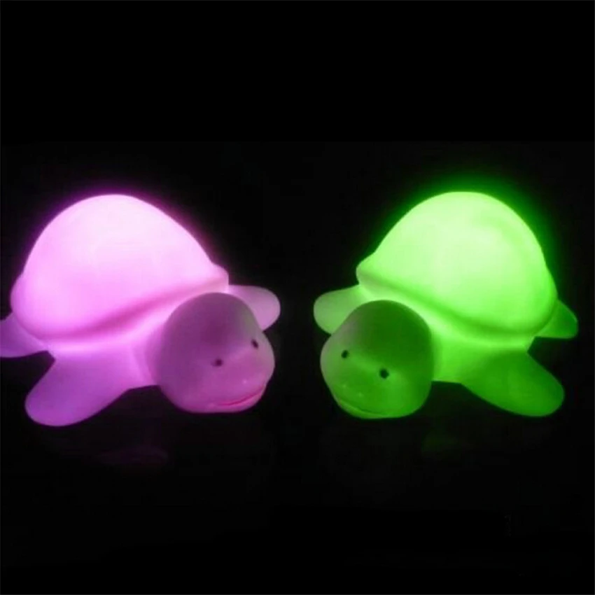 

Cute Colorful Turtle LED 7 Colours Night Light Lamp Party Christmas Decoration Colorful Flashing Light Toy Gift For Child Baby