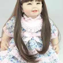 22 ''55 см мягкие силиконовые реалистичные куклы для новорожденных милые куклы-принцессы игрушки лучший фестиваль подарки для детей девочек