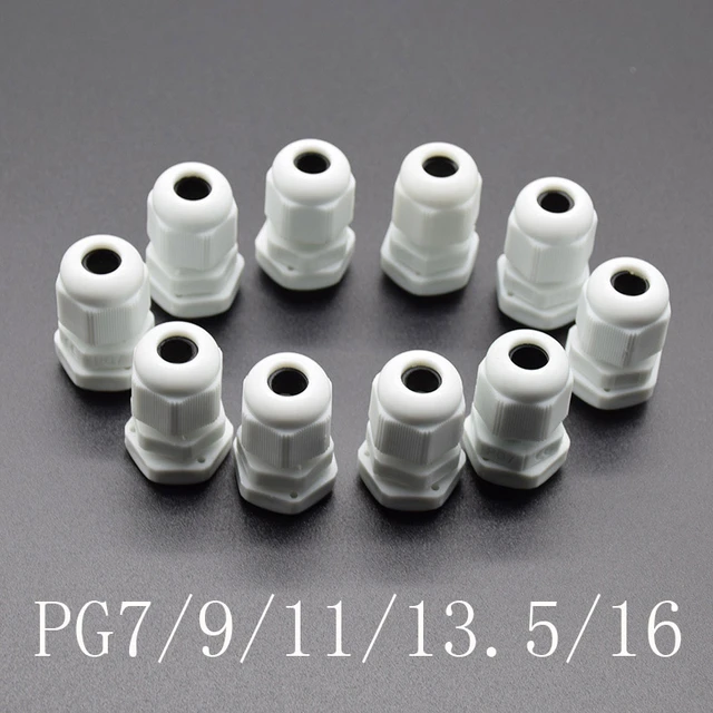 GEYA – connecteur de presse-étoupe en plastique et Nylon, étanche, IP68,  PG7, pour câbles de 3 à 6.5mm, PG9, PG11, PG13.5, PG16, PG21, 20 pièces -  AliExpress