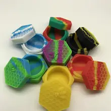 1 шт. 26 мл силиконовый контейнер маленькая Шестигранная силиконовая банка для масла воск dab сигаретный крем для путешествий дружественная коробочка с воском dab банка для кальяна